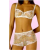Lejaby 27 Reggiseno e Coulotte Moda Pizzo Fantasia Taglie Forti