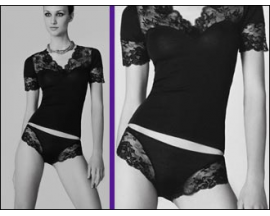 Lisanza 05 Maglia e Slip Lana inserti Pizzo